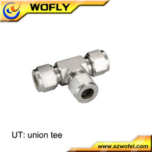 tee connector ,3 way tube connector ,3 way pipe connector for water gas and oil